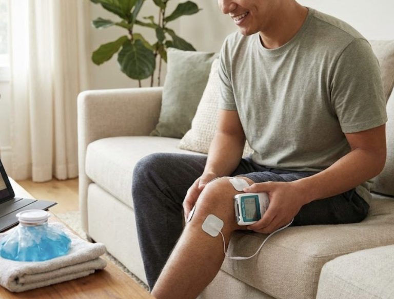 טיפול כאבי ברכיים - בבית